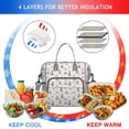 thumbnail image 4 of Beige Princess Castle Rainbow Pattern Womens Lunch Box for Work,Insulated Large Lunch Bag for Tween and Teen,Loncheras Para Mujer,Leakproof Adult Lunch Bag for Work,Beach,Travel,Picnic,Camping, 4 of 7