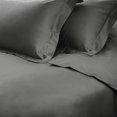 thumbnail image 4 of Egyptian Cotton 650 Thread Count Solid Duvet Cover Set  Full/Queen-Grey, 4 of 5