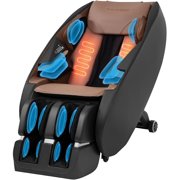 Shiatsu Massage Chairs Full Body and Recliner Zero Gravity Massage Chair Electric with Built-in Heart Foot Roller Air Massage Easy to Move for Home Office,Black