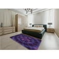 thumbnail image 5 of Ahgly Company Machine Washable Indoor Square Transitional Purple Amethyst Purple Area Rugs, 5' Square, 5 of 7