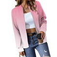 thumbnail image 4 of Hinvhai Womens Lightweight Jackets Casual Coat Zip Up Outerwear Windbreaker with Pockets Pink M(M), 4 of 5