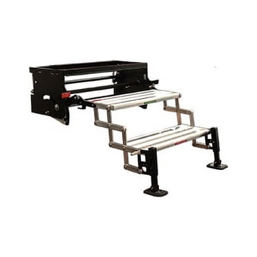 "Lippert Components SolidStep Premium 30""W Steel, Black Aluminum ...