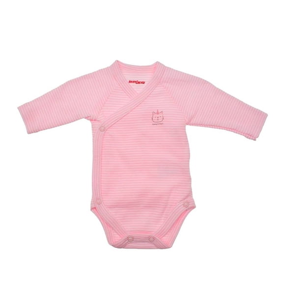 Pañalero Baby Creysi Niña 0 Meses Cruzado con Rayas Rosa