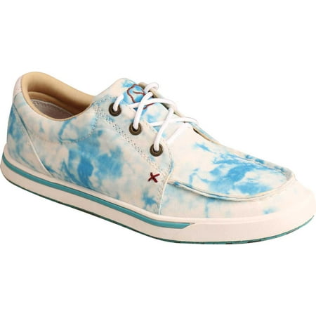 

Women s Twisted X WCA0038 Kicks Moc Toe Sneaker Blue Tie-Dye Textile