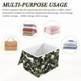 thumbnail image 7 of Fish and Lotus Flowers on Black Large Storage Bins with Linen Collapsible Lid Storage Box 16.7 x 12.6 x 11.8in, 7 of 7