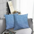 thumbnail image 6 of LALILO Throw Pillow Covers Jeans Denim Blue Cloth Clothing Color Cushion Cover 18" x 18", 2 Pack, 6 of 6