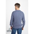 thumbnail image 3 of Aran Men's Irish Traditional Sweater 100% Premium Merino Wool Fisherman Pullover Made in Ireland, 3 of 7