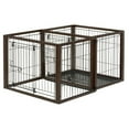 thumbnail image 2 of Richell Flip To Play Pet Crate Medium Brown 32L x 23.4W x 24.5H in., 2 of 5