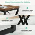 thumbnail image 3 of Tribesigns 63 Inch Computer Desk, Large Executive Desk with Thicker Frame, Modern Simple Computer Desk for Home Office, Brown&Black, 3 of 6