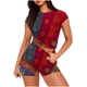 thumbnail image 1 of Camisetas de Mujer Casual Impreso Cuello Redondo de Manga Corta con Pantalones Cortos Elástico de la Cintura, Nylon para Diario Y Todas las Estaciones, 1 of 5