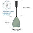 thumbnail image 3 of Kiven H Track Pendant Lightning,Adjustable Cord Length,Industrial H Track Lighting Pendant Lights with Iron Shade, 3 Lights, 3 of 7