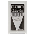 thumbnail image 5 of Feather Hi Stainless Double Edge Razor Blades by Jatai for Unisex - 5 Pc Blades, 5 of 6