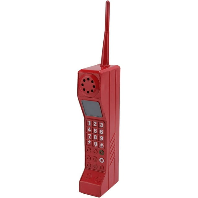 Ornement de Téléphone Portable, Ornements de Téléphone Portable de Brique de Noël Rétro Vintage Téléphone Cellulaire Modèle Simulation Téléphone, pour les Accessoires Photographiques Ornements Stylisés Cadeau (Rouge) 51101