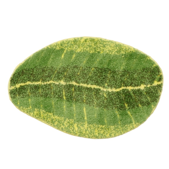 AURARMLET Leaf Shape Rug Machine Washable with Water Absorption for Home Use
