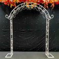 thumbnail image 5 of 7.7 Ft Tall Indoor Outdoor Wedding Arch, White Metal Garden Arbor Backdrop Stand for Garden Center Wedding Party Decoration, 5 of 8