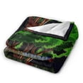 thumbnail image 2 of ZICANCN Night Illustration Anti-Pilling Flannel Bed Throw Blankets - Couch-Ultra-Soft Micro Fleece Sofa Bed Camping Travel Blanket for Adults 80"x60", 2 of 8