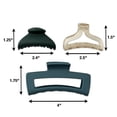 thumbnail image 4 of The Home Edit Claw Clips in Assorted Sizes, Green, 3 Ct, 4 of 6