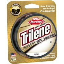 Berkley Trilene® 100% Fluorocarbon Fishing Line, Clear, 20 lb Test Strength, 200 yd