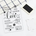thumbnail image 6 of Happy Valentine's Day Silicone Clear Stamps with Love Pattern for Card Making DIY Scrapbooking Photo Album Decorative Paper Craft 6.3x4.4 Inches DIY Making, 6 of 8