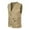 Khaki, variant on Mens Multi Pocket Work Cargo Vest Lightweight Outdoor Utility Sleeveless Jacket,Khaki,SIZE:L