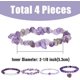 thumbnail image 2 of 4 pulseras de amatista, hermosas pulseras de cuentas de amatista, elegantes pulseras rectangulares, pulseras de piedra únicas, regalos de aniversario de cumpleaños para mujeres y parejas., 2 of 7