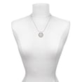 thumbnail image 3 of Delight Jewelry Silvertone Faith Hope Love Silver-tone You Mean the World to Me Ring Necklace, 18", 3 of 4