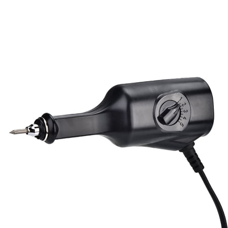 YAHHU Electric Engraver Pen Etching Machine Engraving Tool Kit for Jewelry Making Metal Glass Plastic Wood, Adjustable Speed Portable Corded 220V EU Plug