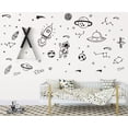 thumbnail image 4 of Adhesivos de pared YOYOU ART HOME con tema del espacio exterior para niños, 4 of 8