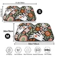 thumbnail image 3 of Haiem Rabbits on Floral Car Windshield Sun Shade - Blocks UV Rays Sun Visor Protector, Sunshade to Keep Your Vehicle Cool, Universal Fit SUV Van Sedan-Medium, 3 of 7