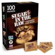Sugar in the raw turbinado cane sugar packets, 100 Ct, pure, all-natural turbinado sugar, non-GMO project verified, kosher, vegan and gluten free