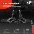 thumbnail image 5 of A-Premium 2 x Front Lower Control Arm with Ball Joint & Bushing, Compatible with Porsche Cayenne 2004-2006, Cayenne 2008 & Volkswagen Touareg 2004-2009, Replace # K620147, K620153, 5 of 8