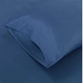 thumbnail image 4 of Urban Shop Double Sided Tech Pocket Fitted Sheet with Pillowcase, Full, Navy, 4 of 6