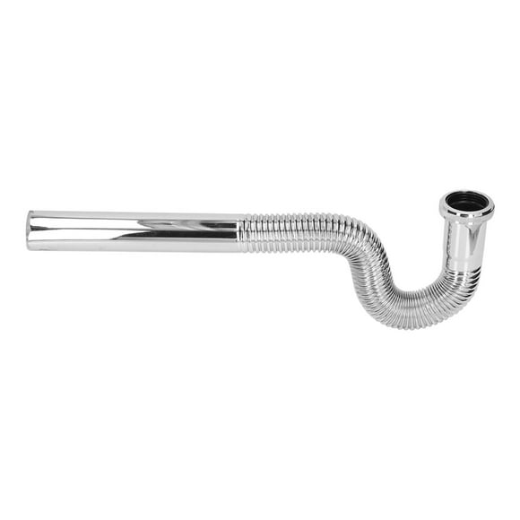 P Trap Tubing, Flexible Decorative P Trap Pipe G1-1/4in for Hotel
