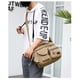 thumbnail image 5 of Bolso de mensajero de lona para hombres, resistente al agua, encerado, bandolera, maletín, bolso de hombro acolchado, bolso de mano, venta caliente, más nuevo, 5 of 5