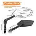thumbnail image 3 of Bicycle Tricycles Handlebar Rearview Mirror Rectangle Rearview Mirror, 3 of 8