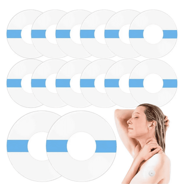 25pz Parches Adhesivos Sensor Glucosa Freestyle Impermeables Transparente