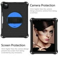 thumbnail image 5 of Mantto Shockproof Case for iPad 10th Generation 10.9" 2022 iPad Case with Shoulder Strap,Heavy Duty Rotating Kickstand Hand Strap Rugged Defender Protective Case w/Pencil Holder, Black+Blue, 5 of 6