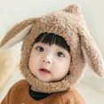 thumbnail image 3 of Crochet Baby Beanie Earflaps Toddler Girl Boy Knit Infant Hats Warm Cap Lined Polyester, 3 of 8