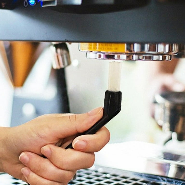 Coffee Grinder Cleaning Brush Plastic Handle Nylon Bristle Wood Dusting Espresso Brush and Nylon Espresso Machine Brush for Bean Grain Barista Pasta