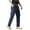 Navy, variant on Men's Casual Cargo Pants, Workout Joggers, Relaxed Fit Stretch, Hiking Pants with Multi Pockets, Quick-Drying