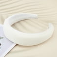 thumbnail image 6 of Unique Bargains 1 Pc Thread Solid Headbands for Women White, 6 of 6