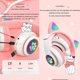 thumbnail image 3 of Cat Ears Headphones Flash Light Wireless With MIC Control LED Kid Girl Stereo Cute Music Helmet Bluetooth Phone Headset Earphone, 3 of 5