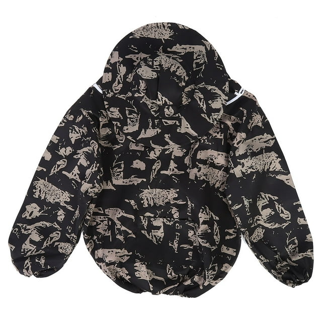 Ymiko Fournitures d'Apiculture Veste de Protection pour Apiculteur avec Bouton Unique pour la Maison