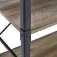 thumbnail image 6 of Walker Edison Finley Urban Industrial Angle Iron X Back Bookshelf, 64 Inch, Grey Wash, 6 of 8