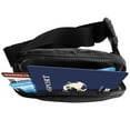 thumbnail image 6 of iFLY Unisex Travel Belt/Sling Bag with Adjustable Shoulder or Waist Strap, Black, 6 of 7
