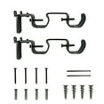 thumbnail image 6 of Mainstays 2 Double Rod Converter Brackets, Black, 6 of 7