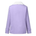thumbnail image 6 of ShomPort Fleece Jackets for Women Winter Long Sleeve Solid Color Warm Coats Thermal Fuzzy Jacket Outwear with Pockets, 6 of 6