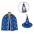 thumbnail image 3 of Capa de bruja del cabo del mago con sombrero, accesorios de disfraces de Halloween para fiestas infantiles Zhivalor OTTO-LD-221156-2, 3 of 6