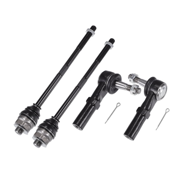 Unique Bargains 4pcs Front Inner Outer Tie Rod Ends Kit Suspension Steering Tie Rod End for Chevrolet Avalanch Drag Link