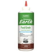 Harris Diatomaceous Earth Food Grade, Feed Supplement, 8oz. Bottle with Applicator Tip